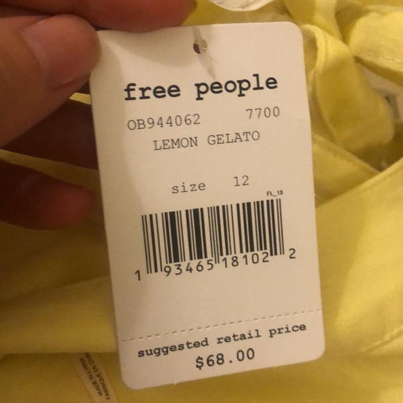 FREE PEOPLE Lemon Gelato Wrap skirt - Picture 4 of 7